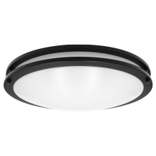 Luxrite LR23294 - LED18&#34;FLUSH/DR/BLK/5CCT/D