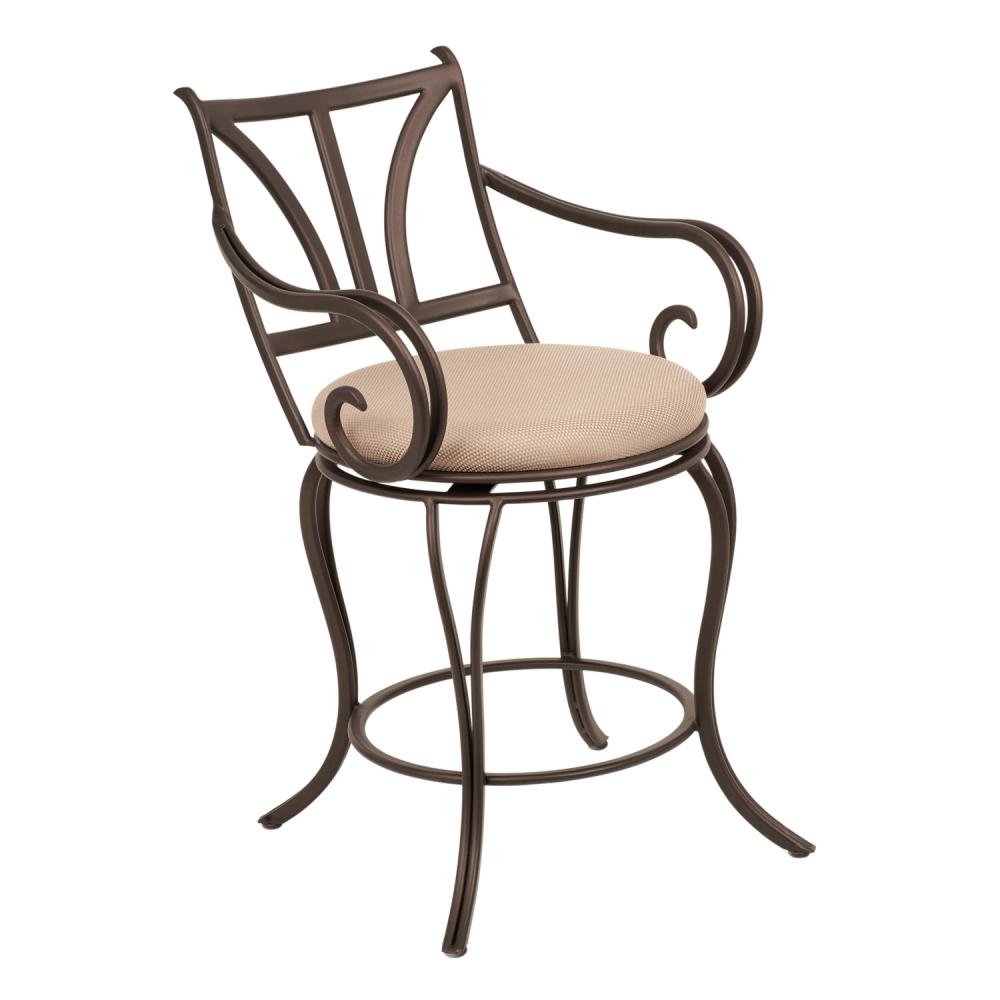 Santa Barbara Indoor/Outdoor Swivel Bar Stool With Arms