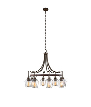 Kalco 508771BS - Allegheny 8 Light Chandelier