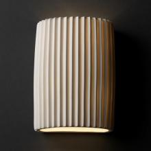 Justice Design Group POR-8857-PLET-LED-1000 - ADA Small Cylinder Wall Sconce