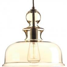  P5332-20 - Staunton Collection One-Light Antique Bronze Champagne Glass Global Pendant Light