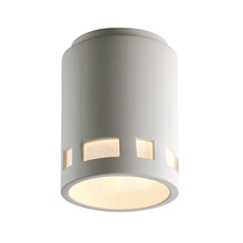 Justice Design Group CER-6107-BIS - Cylinder w/ Prairie Window Flush-Mount