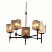 Justice Design Group FSN-8410-55-MROR-DBRZ - Union 5-Light Chandelier