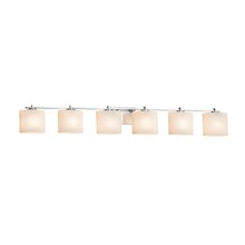 Justice Design Group FSN-8446-30-OPAL-CROM - Era 6-Light Bath Bar