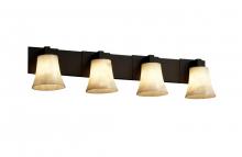 Justice Design Group CLD-8924-10-NCKL - Modular 4-Light Bath Bar