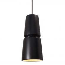 Justice Design Group CER-6430-CRB-CROM-RIGID - Small Cone 1-Light Pendant