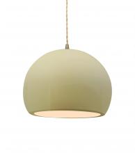 Justice Design Group CER-6533-VAN-ABRS-BEIG-TWST - Medium Globe 1-Light Pendant