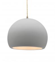 Justice Design Group CER-6535-BIS-ABRS-BEIG-TWST - Large Globe 1-Light Pendant