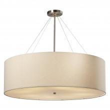 Justice Design Group FAB-9594-CREM-NCKL-LED8-5600 - Classic 36” LED Drum Pendant