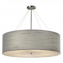 Justice Design Group FAB-9594-GRAY-NCKL-LED8-5600 - Classic 36” LED Drum Pendant