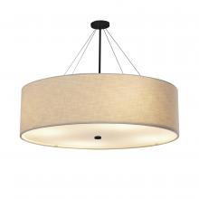 Justice Design Group FAB-9599-CREM-MBLK - Classic 60" Drum Pendant