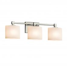 Justice Design Group FSN-8423-30-OPAL-CROM - Tetra 3-Light Bath Bar