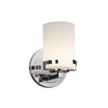 Justice Design Group FSN-8451-10-OPAL-CROM - Atlas 1-Light Wall Sconce