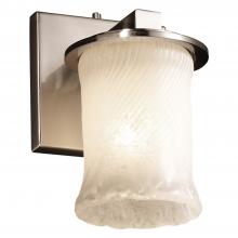 Justice Design Group GLA-8771-16-WHTW-NCKL - Dakota 1-Light Wall Sconce