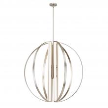 Justice Design Group NSH-4304-NCKL - Liv 36" LED 7-Light Chandelier