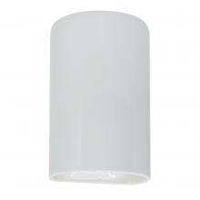 Justice Design Group CER-5265W-WHT - Large ADA Outdoor LED Cylinder - Open Top & Bottom