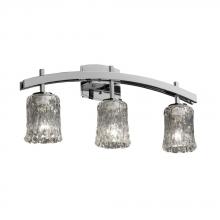 Justice Design Group GLA-8593-16-CLRT-MBLK - Archway 3-Light Bath Bar