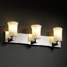 Justice Design Group GLA-8923-26-WTFR-DBRZ - Modular 3-Light Bath Bar