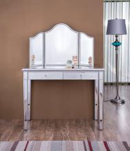 Elegant MF6-2001S - Vanity Table 42 In.x18 In.x31 In. and Mirror 39 In.x1 In.x42 In.