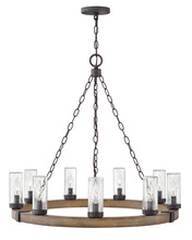 Hinkley 29208SQ - Hinkley Lighting Sawyer Series 29208SQ Exterior Chandelier (Incandescent or LED)